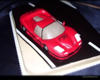 Marcipánový modelovaný 3D dort.